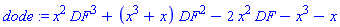x^2*DF^3+(x^3+x)*DF^2-2*x^2*DF-x^3-x