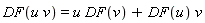DF(u*v) = u*DF(v)+DF(u)*v