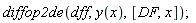 diffop2de(dff, y(x), [DF, x]);