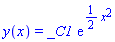 y(x) = _C1*exp((1/2)*x^2)
