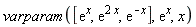 varparam([exp(x), exp(2*x), exp(-x)], exp(x), x)