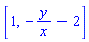 [1, -y/x-2]