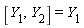 [Y[1], Y[2]] = Y[1]