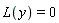 L(y) = 0