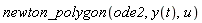 newton_polygon(ode2, y(t), u)
