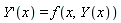 diff(Y(x), x) = f(x, Y(x))