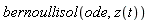 bernoullisol(ode, z(t))