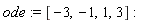 ode := [-3, -1, 1, 3]
