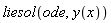 liesol(ode, y(x))
