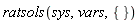 ratsols(sys, vars, {})