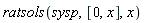 ratsols(sysp, [0, x], x)