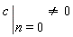 eval(c, n = 0) <> 0