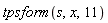 tpsform(s, x, 11)