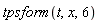 tpsform(t, x, 6)