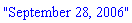 "September 28, 2006"