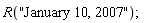 R("January 10, 2007")