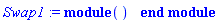 Swap1 := module () end module