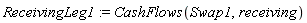 ReceivingLeg1 := CashFlows(Swap1, receiving)