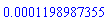 0.1198987355e-3