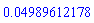 0.4989612178e-1
