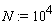 N := 10^4