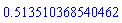.513510368540462
