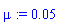mu := 0.5e-1