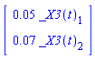 Vector[column]([[0.5e-1*_X3(t)[1]], [0.7e-1*_X3(t)[2]]])