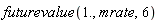 futurevalue(1., mrate, 6)