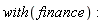 with(finance)