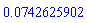 0.742625902e-1