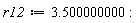 r12 := 3.500000000: