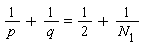 1/p+1/q = 1/2+1/N[1]