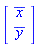 Vector[column]([[conjugate(x)], [conjugate(y)]])