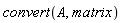 convert(A, matrix)