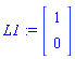 L1 := Vector[column]([[1], [0]])