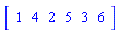 Vector[row]([1, 4, 2, 5, 3, 6])