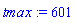 tmax := 601