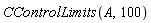 CControlLimits(A, 100)