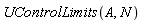 UControlLimits(A, N)