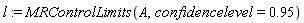 l := MRControlLimits(A, confidencelevel = .95)