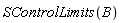 SControlLimits(B)