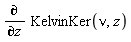diff(KelvinKer(nu, z), z)