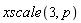 xscale(3, p)