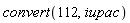 convert(112, iupac)