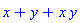 x+y+x*y