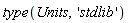 type(Units, 'stdlib')