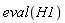 eval(H1)