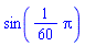 sin((1/60)*Pi)