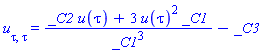 u[tau, tau] = (_C2*u(tau)+3*u(tau)^2*_C1)/_C1^3-_C3